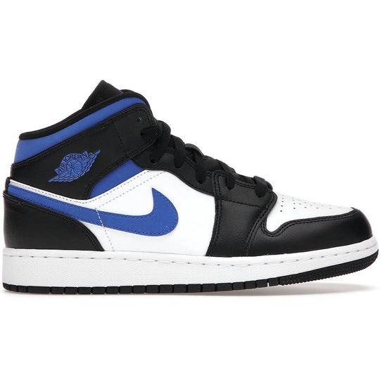 Jordan 1 Mid White Black Racer Blue (GS)