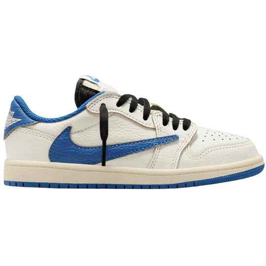 Jordan 1 Retro Low OG SP Fragment x Travis Scott Sail Military Blue (PS)