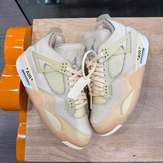 Jordan 4 Retro Off-White Sail (Women's) Size 8.5W (Lightly Worn Pre-Owned)