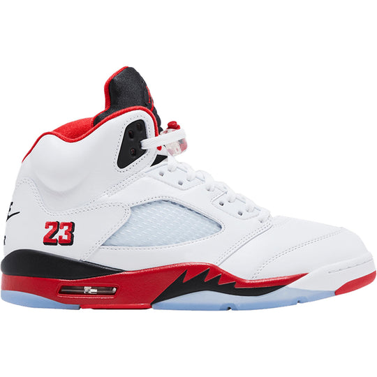 Jordan 5 Retro Fire Red Black Tongue (2025)