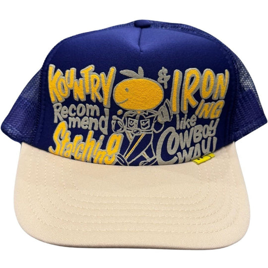 Kapital Cowboy Way Trucker Hat Purple