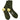 Kapital Happy Heels Rainbow Socks Green