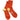 Kapital Happy Heels Rainbow Socks Orange