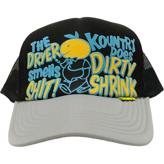 Kapital Kountry Dirty Shrink Trucker Cap Black/Grey