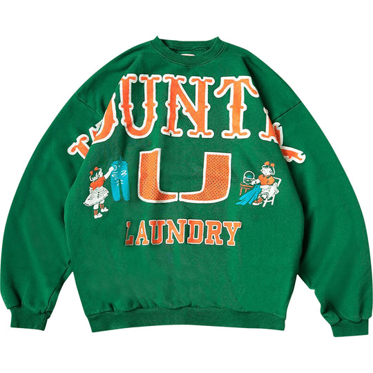Kapital Kountry Laundry Sweater Green Orange