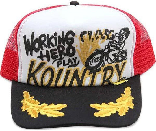 Kapital Kountry Racer Trucker White/Red
