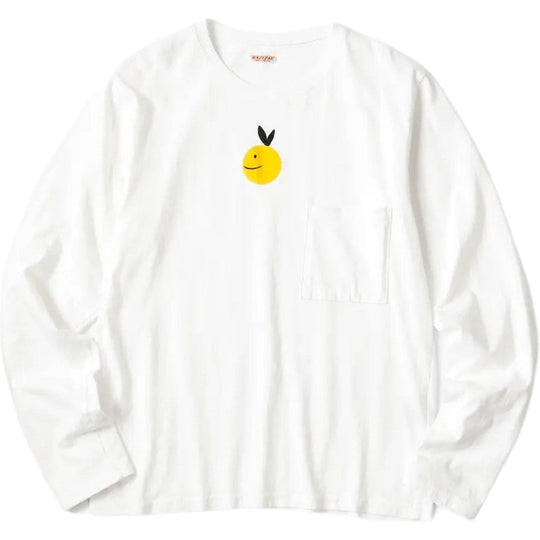 Kapital Smiley Coneybowy Pocket Long Sleeve Tee