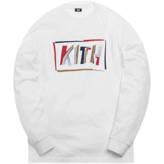Kith Fractured L/S Tee White