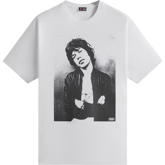 Kith The Rolling Stones Mick Photo Vintage Tee White