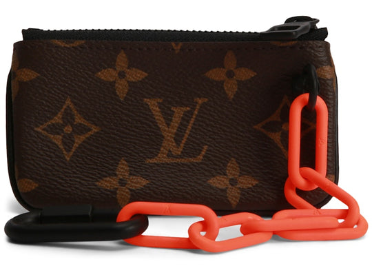 Louis Vuitton Pochette Cles Monogram Orange Brown