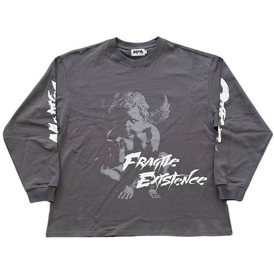 MTVS Fragile Existence L/S T-Shirt Grey