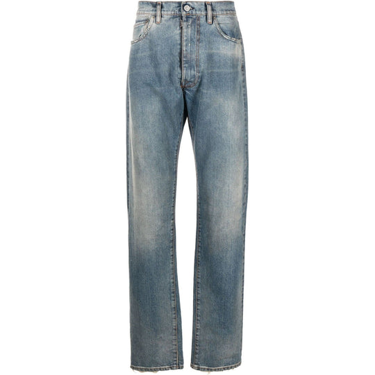 Maison Margiela Distressed Straight Leg Denim
