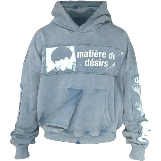 Matiere De Desirs Encore Hoodie Washed Blue