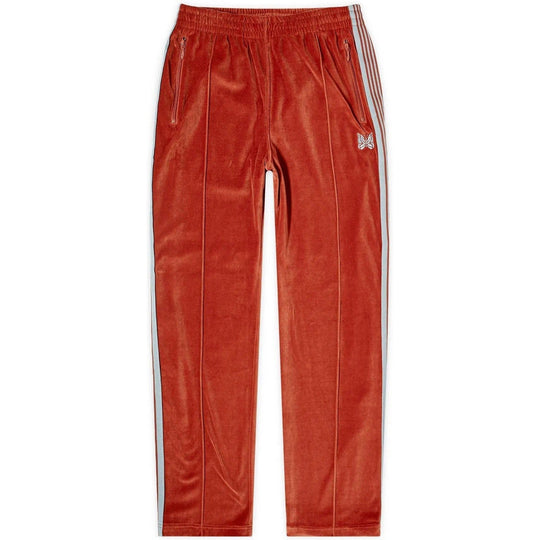 Needles Velour Track Pants Orange