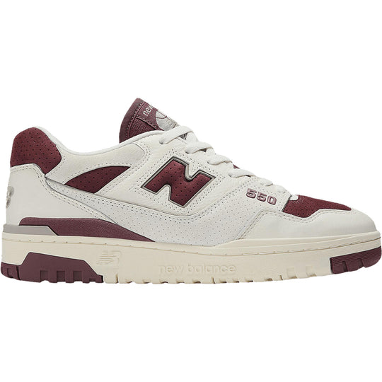 New Balance 550 Sea Salt Classic Crimson