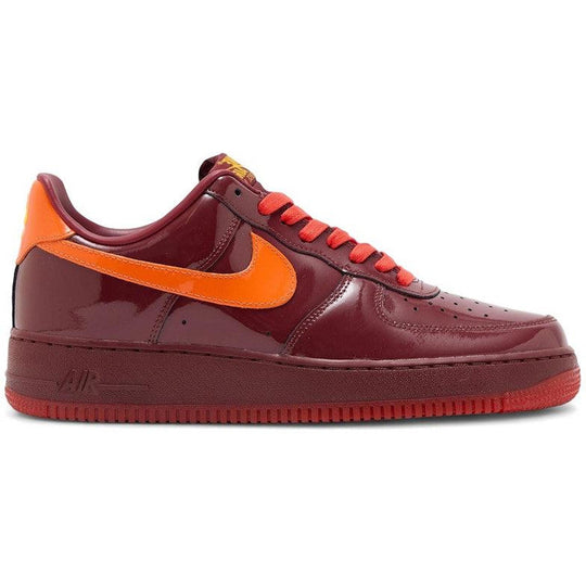 Nike Air Force 1 Low Patent Leather Dark Team Red Safety Orange