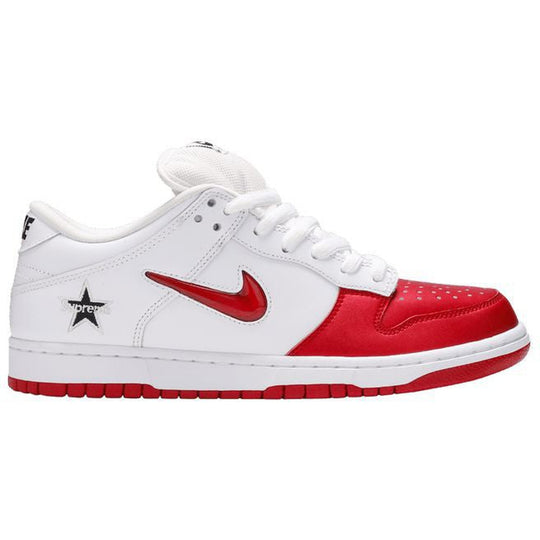 Nike SB Dunk Low Supreme Jewel Swoosh Red