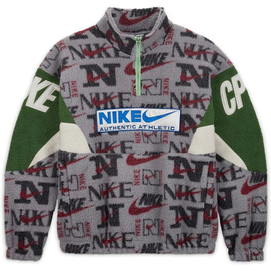Nike x Cactus Plant Flea Market 1/4 Zip Top Jacket Grey Purple Green