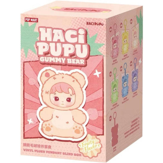Pop Mart HACIPUPU Gummy Bear Series Vinyl Plush Pendant Single Blind Box