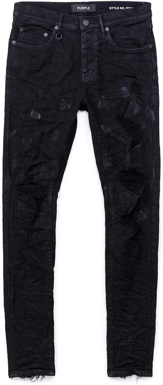 Purple Brand Black Oil Spill Jean Black