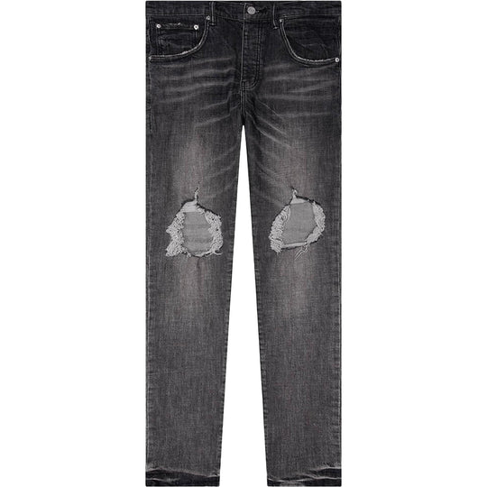 Purple Brand Grey Dirty Blowout Jeans Black