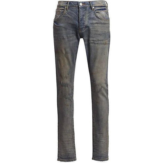 Purple Brand P001 Vintage Stretch Low Rise Skinny Jeans Indigo Oil
