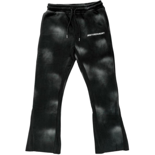 Retrovert Flare Sweatpants Washed Black