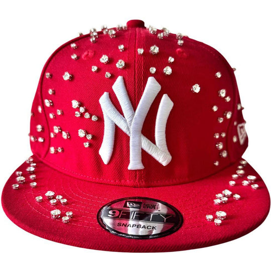 Retrovert Red Embellished NY Snapback Hat