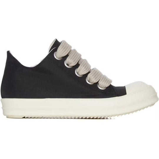 Rick Owens Concordians DRKSHDW Jumbo Laced Nylon Canvas Low Black Milk