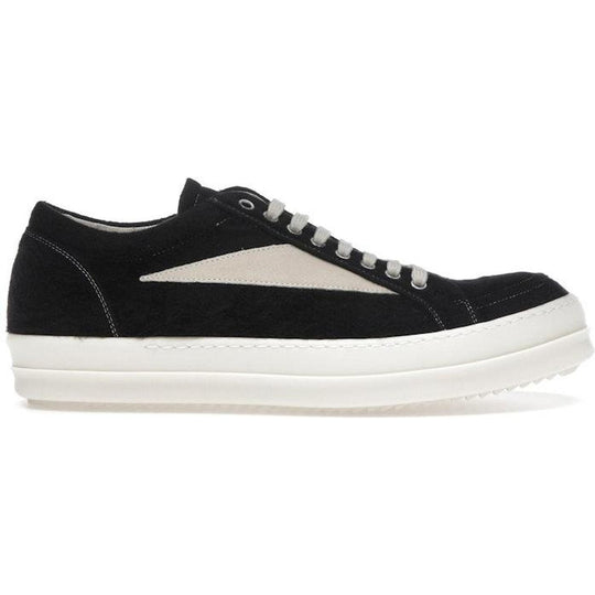 Rick Owens DRKSHDW Vintage Sneaks Black Milk Brushed Cotton