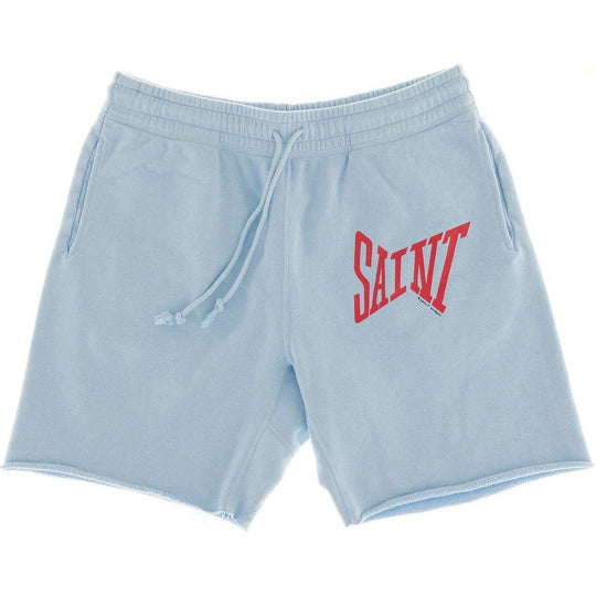 Saint Mxxxxxx Logo Sweat Shorts Blue