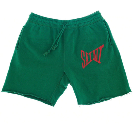 Saint Mxxxxxx Logo Sweat Shorts Green