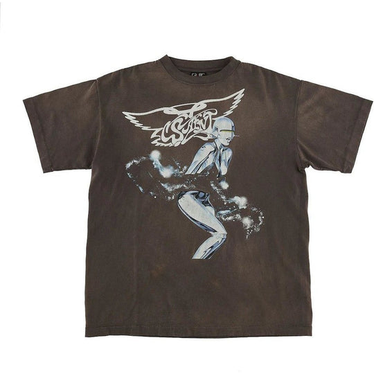 Saint Mxxxxxx x Hajime Sorayama T-Shirt Faded Black