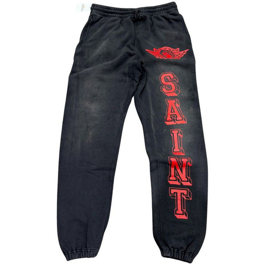 Saint Mxxxxxx Angel of Death Sweatpants Black