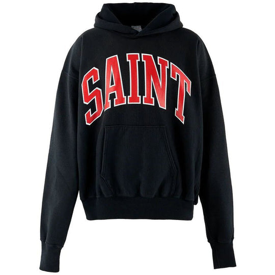 Saint Mxxxxxx Arch Logo Hoodie Black
