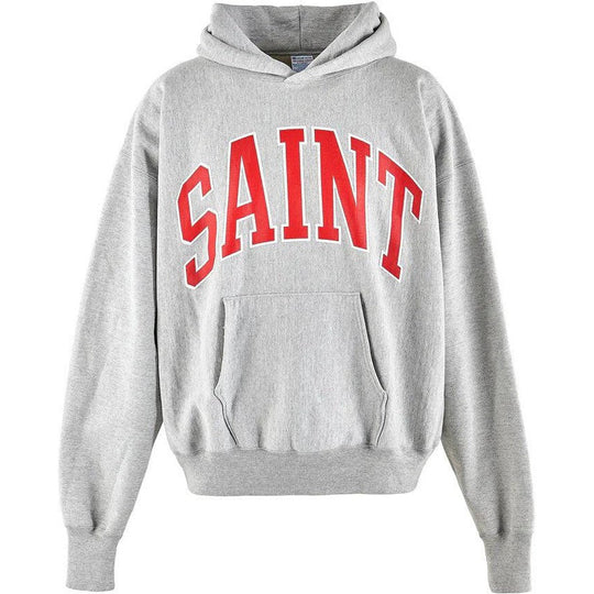 Saint Mxxxxxx Arch Logo Hoodie Grey