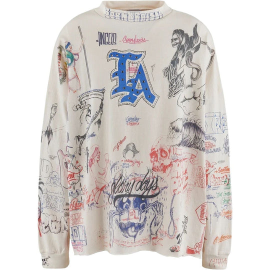 Saint Mxxxxxx Born x Raised L/S Graffiti Tee