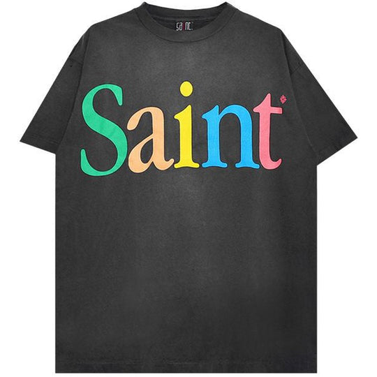 Saint Mxxxxxx Colorful Saint Tee Black