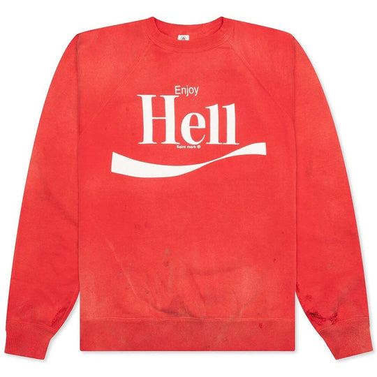 Saint Mxxxxxx Enjoy Hell Sweatshirt Red