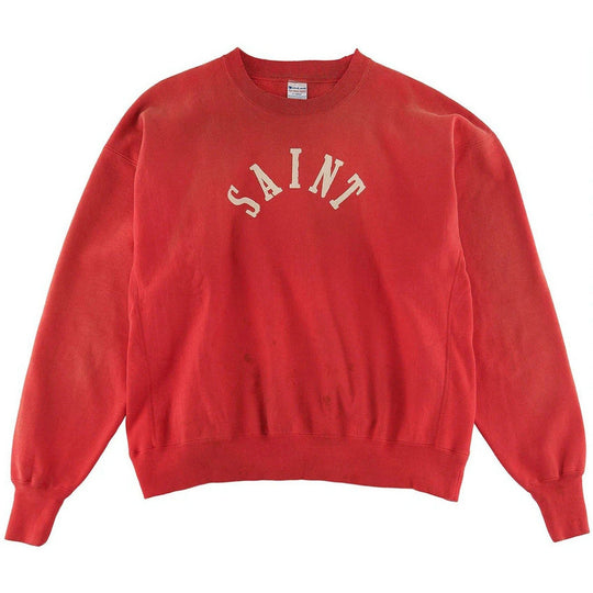 Saint Mxxxxxx Faith Crewneck Sweatshirt Red