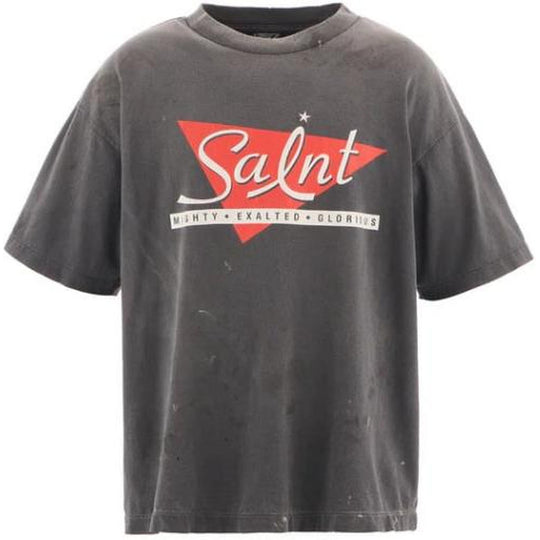 Saint Mxxxxxx Mighty Saint Tee Washed Black