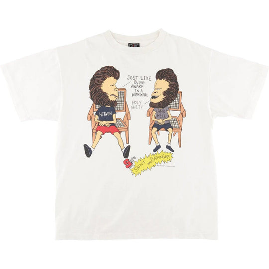 Saint Mxxxxxx x BAPE Heaven and Hell Tee Vintage White