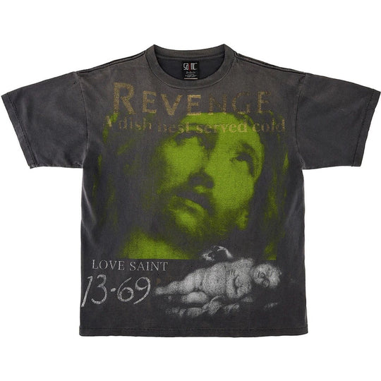 Saint Mxxxxxx x BerBerJin x GReeeeN Revenge Tee Vintage Black
