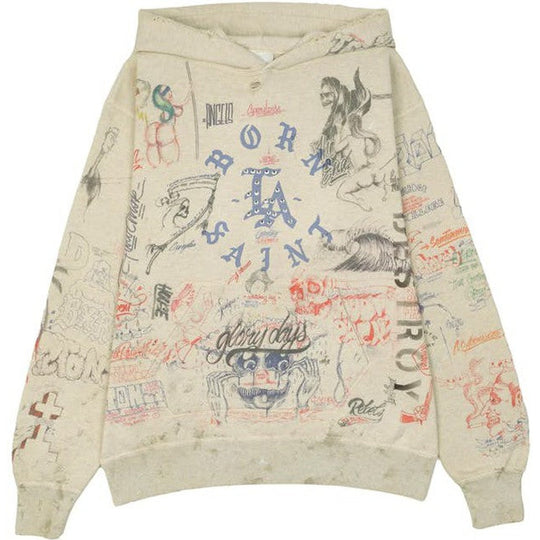 Saint Mxxxxxx x Born and Raised Graffiti Hoodie