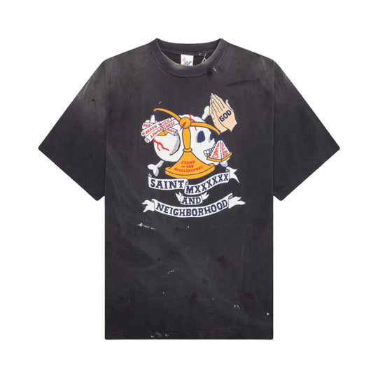 Saint Mxxxxxx x Neighborhood Pray Tee Black