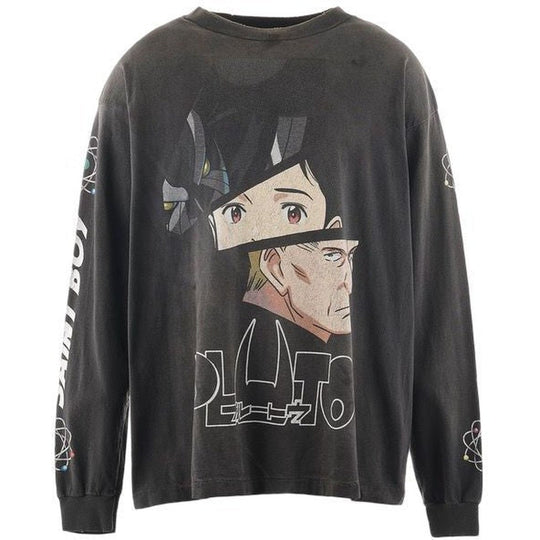 Saint Mxxxxxx x Pluto L/S T-Shirt Vintage Black