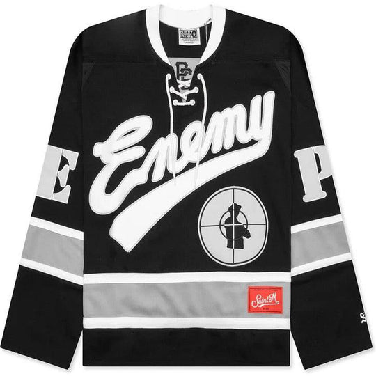 Saint Mxxxxxx x Public Enemy Game Jersey Black