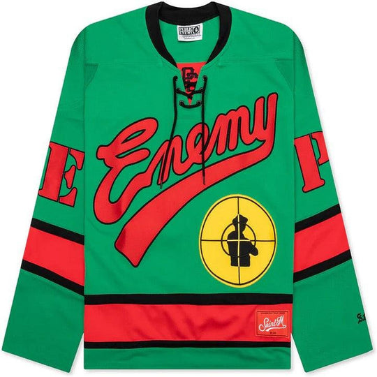Saint Mxxxxxx x Public Enemy Game Jersey Green