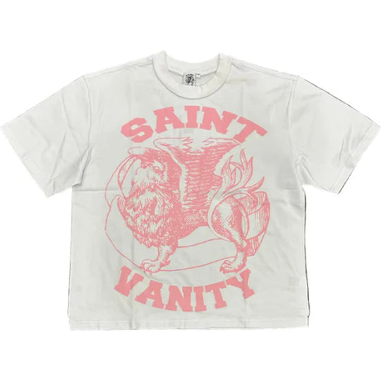 Saint Vanity Griffin T-Shirt White/Pink