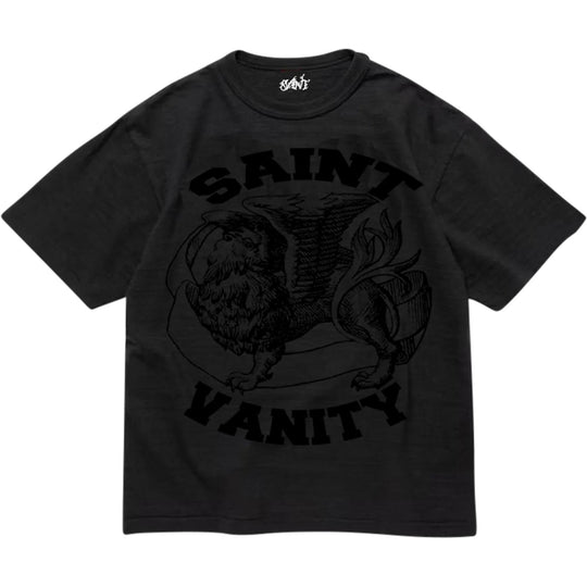 Saint Vanity Monochrome Griffin T-Shirt Black